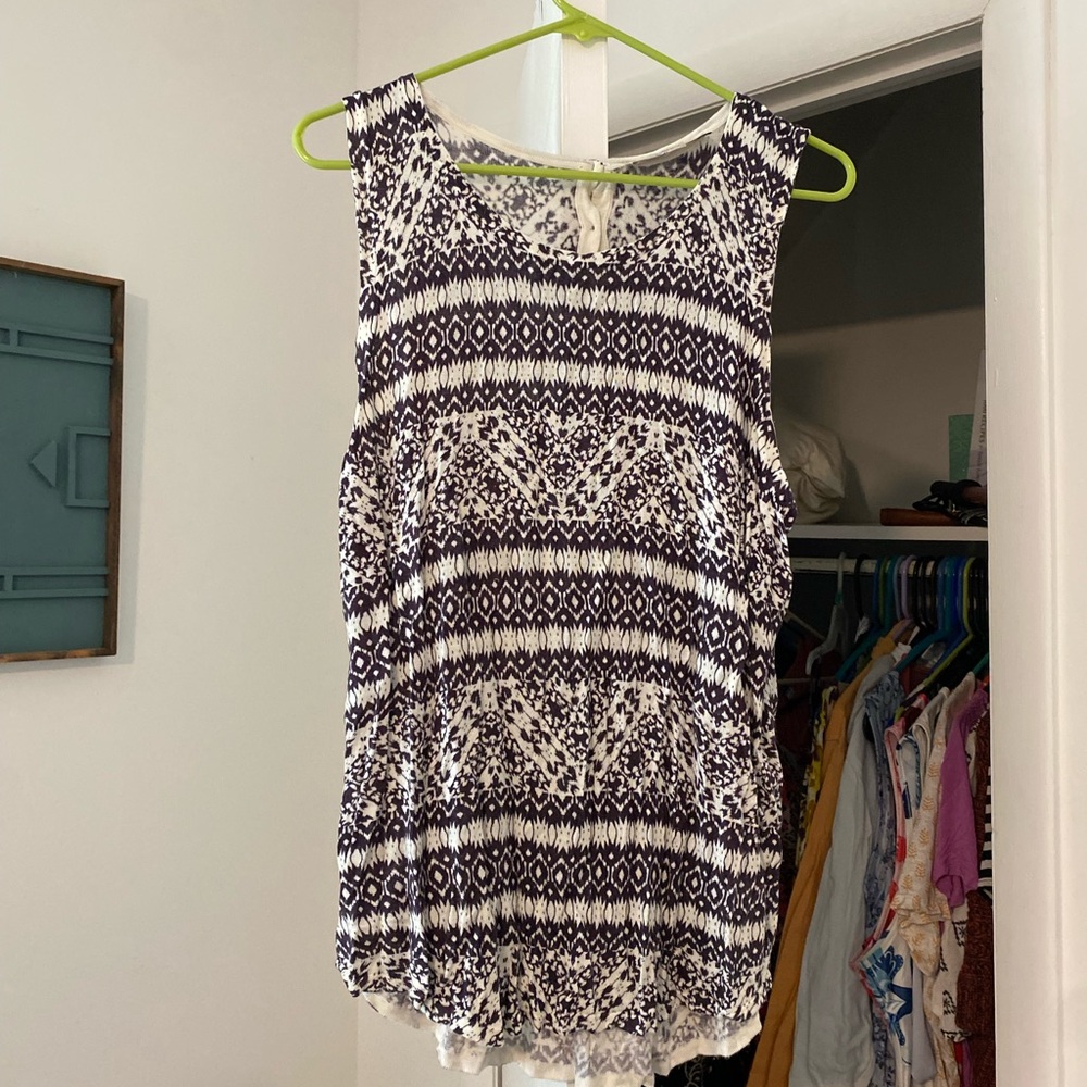 LOFT Geometric Blouse